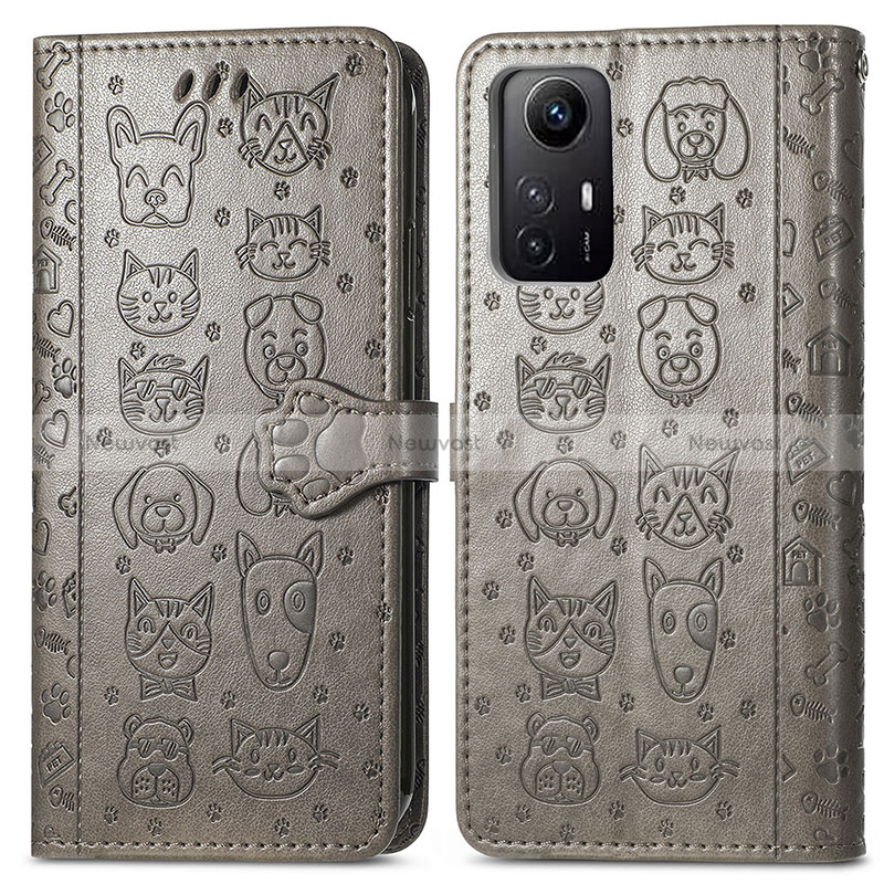 Leather Case Stands Fashionable Pattern Flip Cover Holder S03D for Xiaomi Redmi Note 12S