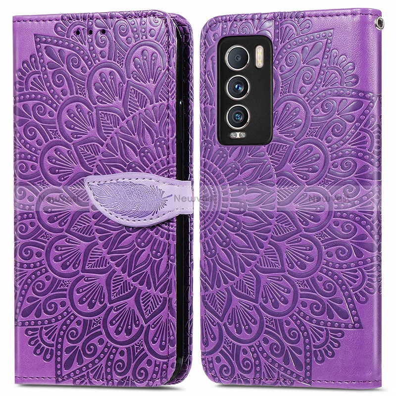 Leather Case Stands Fashionable Pattern Flip Cover Holder S04D for Realme GT Master Explorer 5G