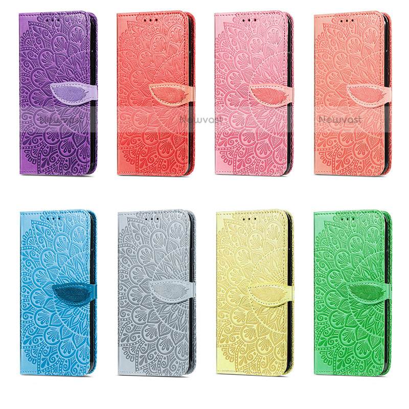 Leather Case Stands Fashionable Pattern Flip Cover Holder S04D for Samsung Galaxy A23 5G