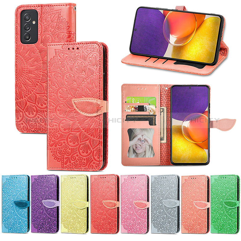 Leather Case Stands Fashionable Pattern Flip Cover Holder S04D for Samsung Galaxy A25 5G