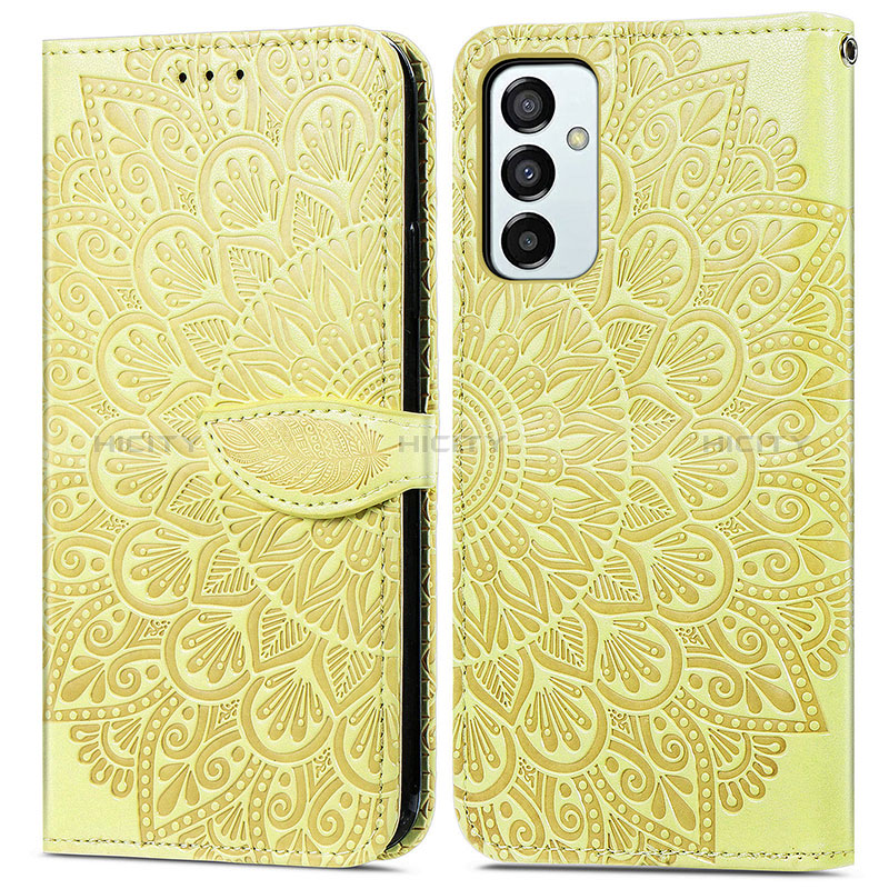 Leather Case Stands Fashionable Pattern Flip Cover Holder S04D for Samsung Galaxy F23 5G