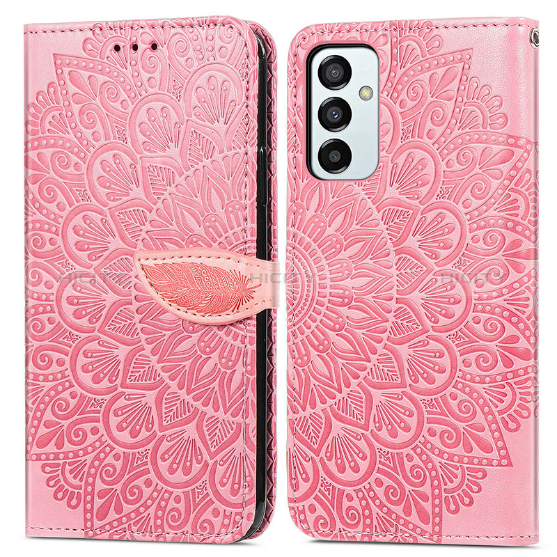 Leather Case Stands Fashionable Pattern Flip Cover Holder S04D for Samsung Galaxy F23 5G