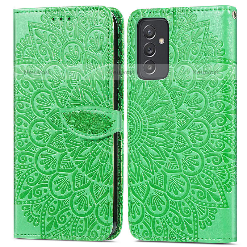 Leather Case Stands Fashionable Pattern Flip Cover Holder S04D for Samsung Galaxy Quantum2 5G