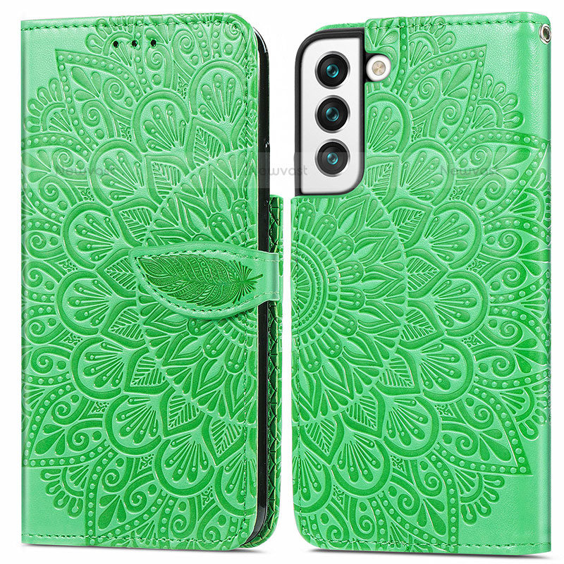 Leather Case Stands Fashionable Pattern Flip Cover Holder S04D for Samsung Galaxy S23 Plus 5G