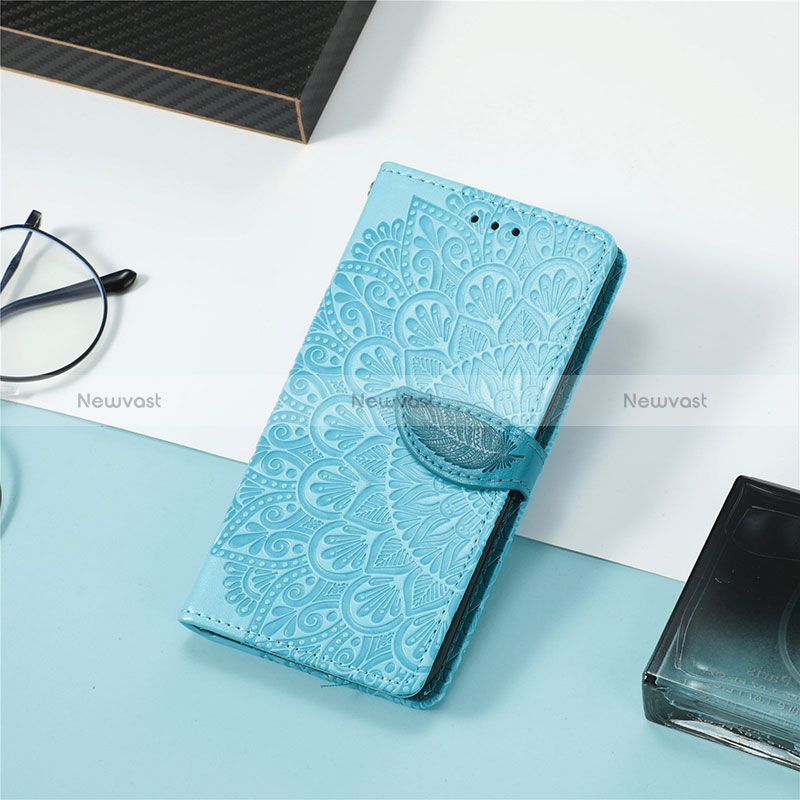 Leather Case Stands Fashionable Pattern Flip Cover Holder S04D for Vivo iQOO U5x