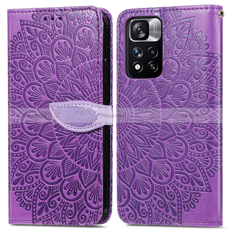 Leather Case Stands Fashionable Pattern Flip Cover Holder S04D for Xiaomi Mi 11i 5G (2022)