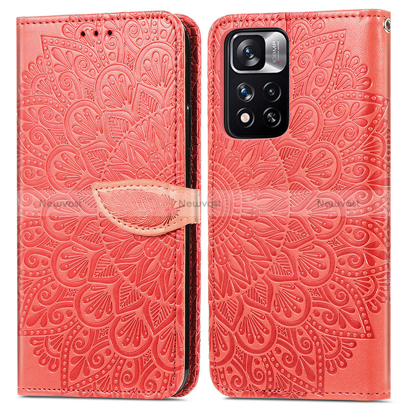 Leather Case Stands Fashionable Pattern Flip Cover Holder S04D for Xiaomi Mi 11i 5G (2022)