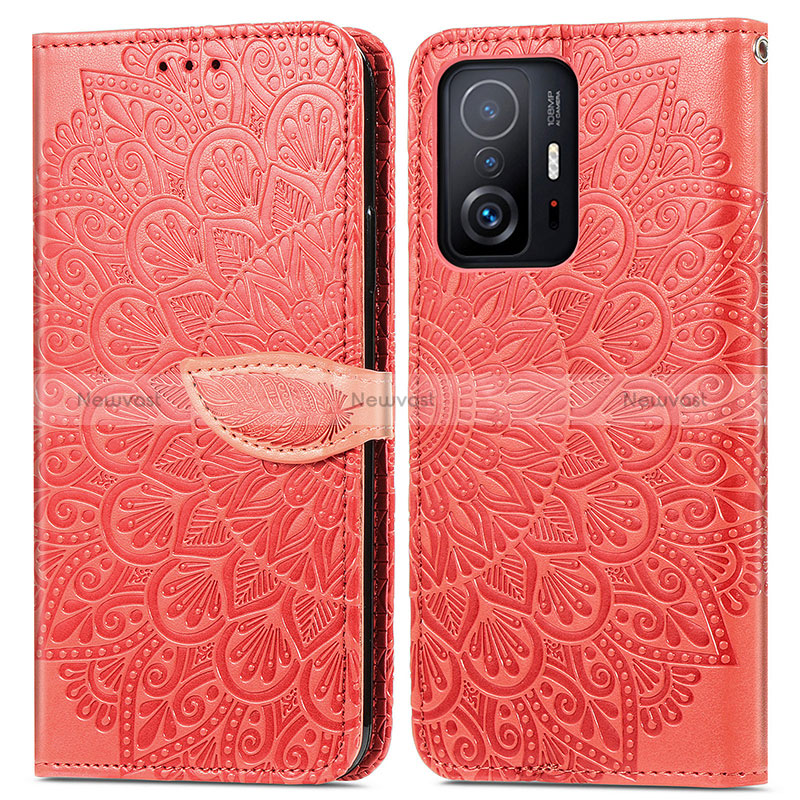 Leather Case Stands Fashionable Pattern Flip Cover Holder S04D for Xiaomi Mi 11T Pro 5G