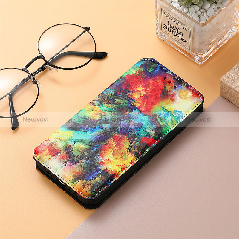 Leather Case Stands Fashionable Pattern Flip Cover Holder S04D for Xiaomi Poco C55 Mixed