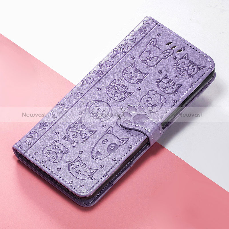 Leather Case Stands Fashionable Pattern Flip Cover Holder S05D for Huawei Nova 10 Pro