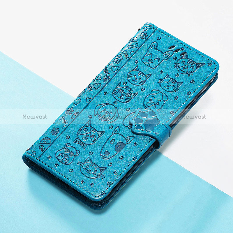 Leather Case Stands Fashionable Pattern Flip Cover Holder S05D for Huawei Nova 9 Pro