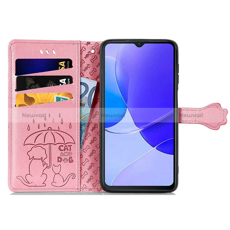 Leather Case Stands Fashionable Pattern Flip Cover Holder S05D for Huawei Nova Y91