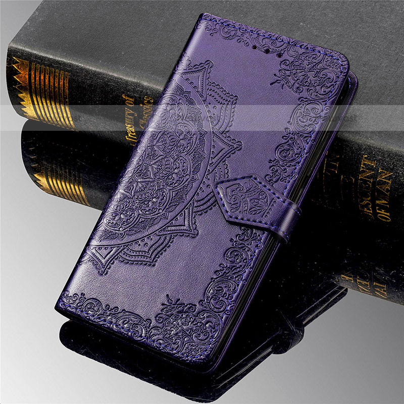 Leather Case Stands Fashionable Pattern Flip Cover Holder S05D for Samsung Galaxy M11