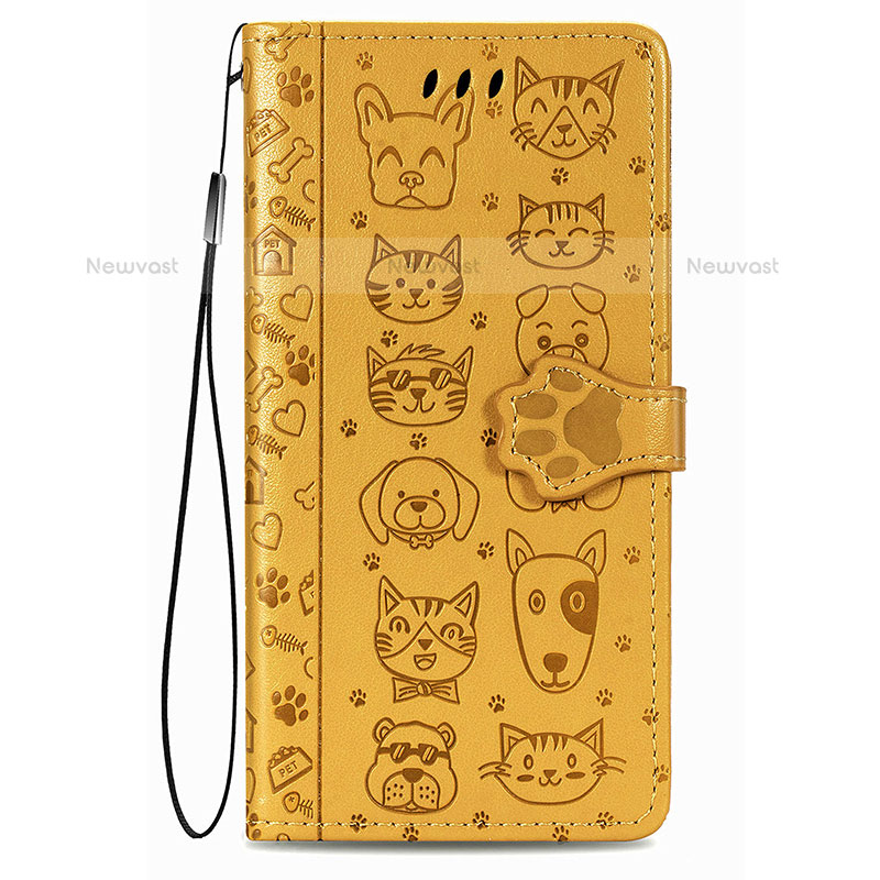 Leather Case Stands Fashionable Pattern Flip Cover Holder S05D for Samsung Galaxy S21 Plus 5G