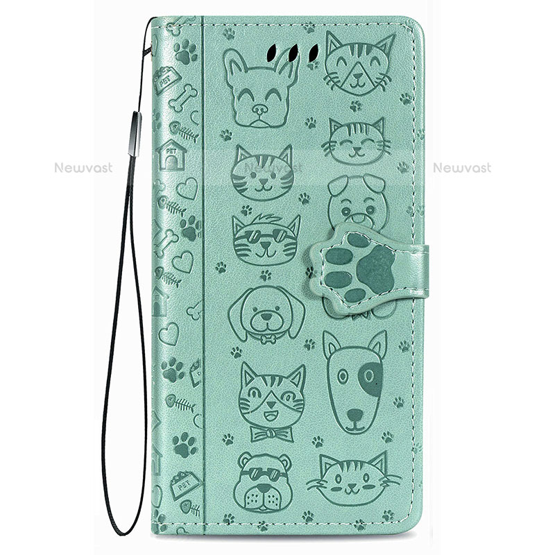 Leather Case Stands Fashionable Pattern Flip Cover Holder S05D for Samsung Galaxy S21 Plus 5G