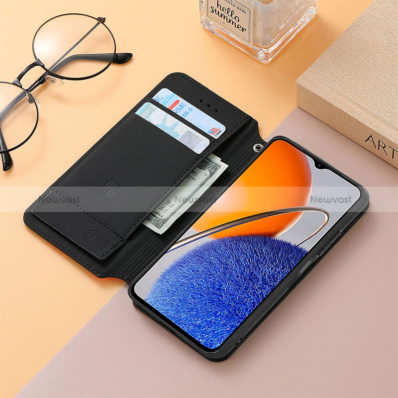 Leather Case Stands Fashionable Pattern Flip Cover Holder S06D for Huawei Enjoy 50z