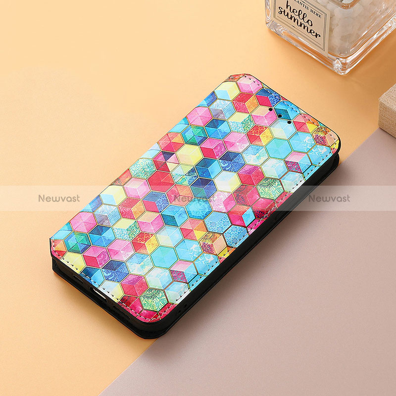 Leather Case Stands Fashionable Pattern Flip Cover Holder S06D for Huawei Honor Magic3 Pro 5G