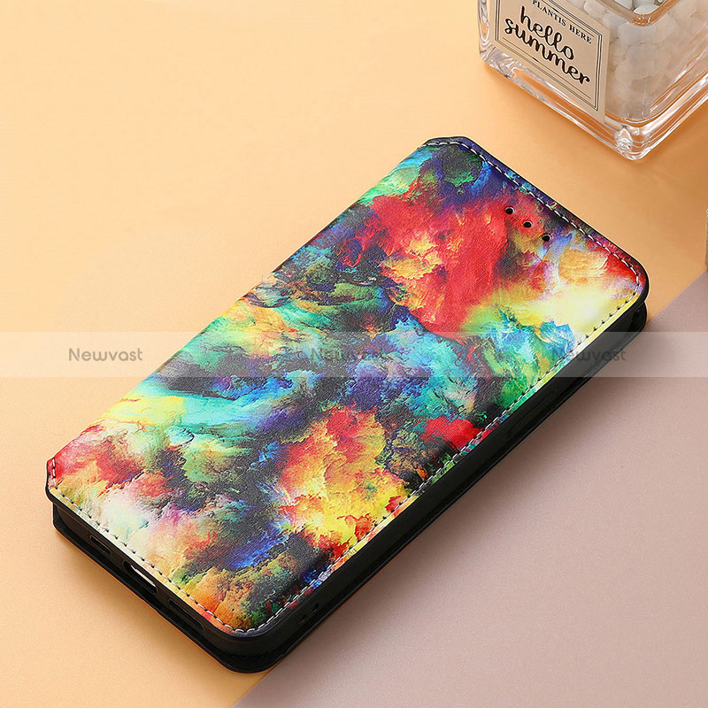 Leather Case Stands Fashionable Pattern Flip Cover Holder S06D for Huawei Honor Magic5 5G