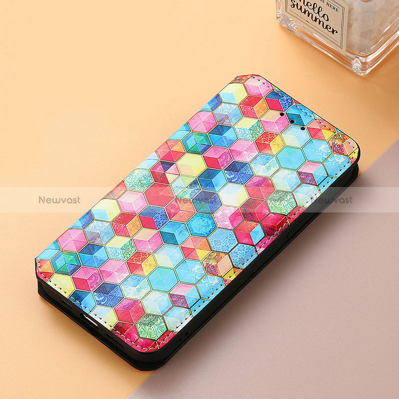 Leather Case Stands Fashionable Pattern Flip Cover Holder S06D for Huawei Honor Magic5 5G