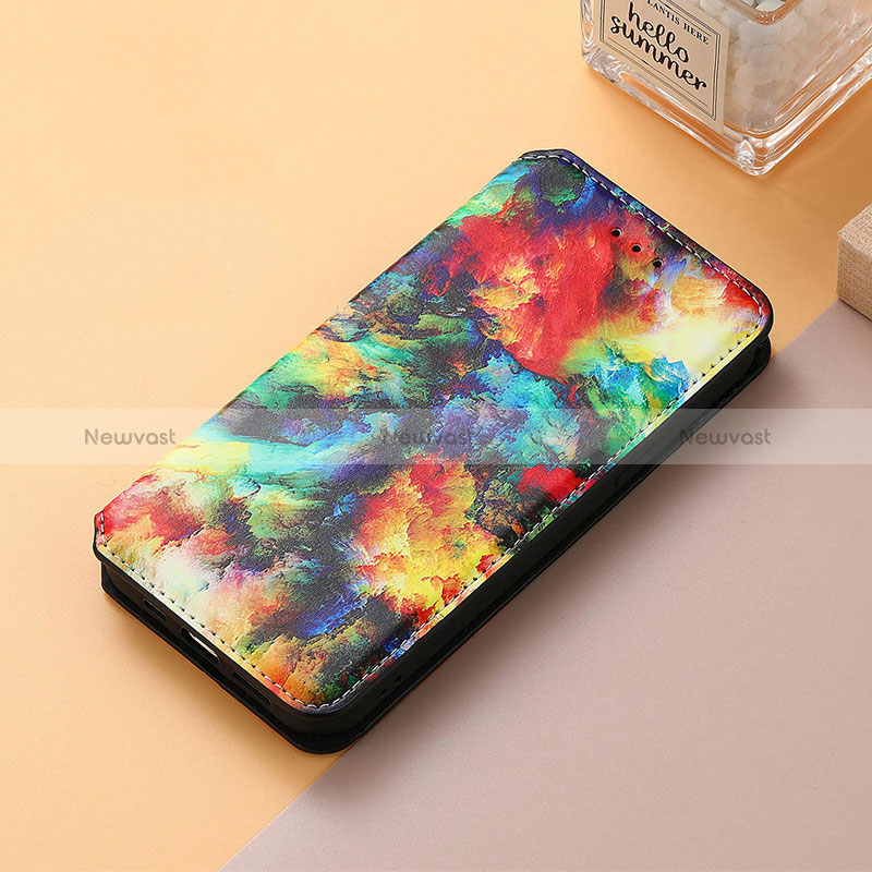 Leather Case Stands Fashionable Pattern Flip Cover Holder S06D for Huawei Honor Magic5 Pro 5G Mixed