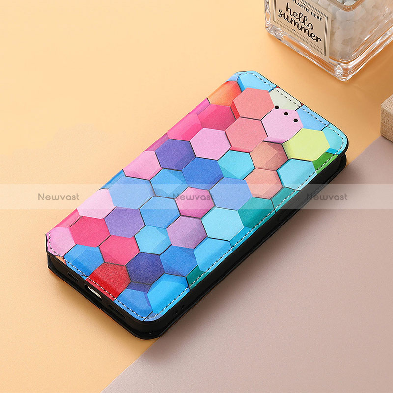 Leather Case Stands Fashionable Pattern Flip Cover Holder S06D for Huawei Honor X30i