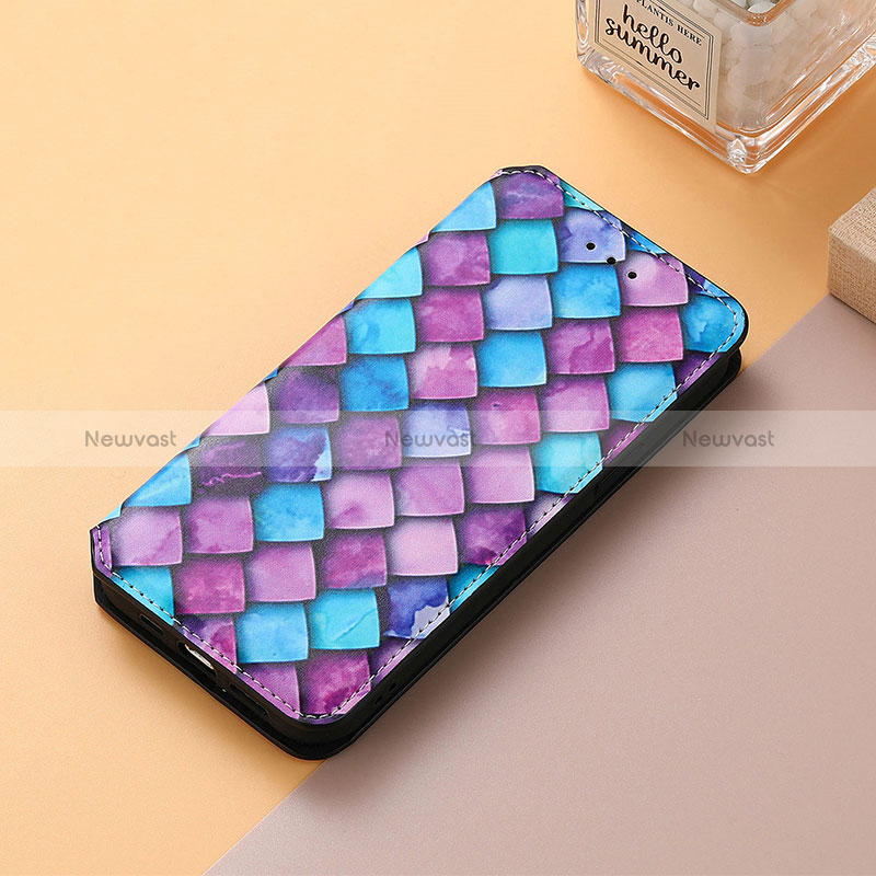 Leather Case Stands Fashionable Pattern Flip Cover Holder S06D for Huawei Honor X7