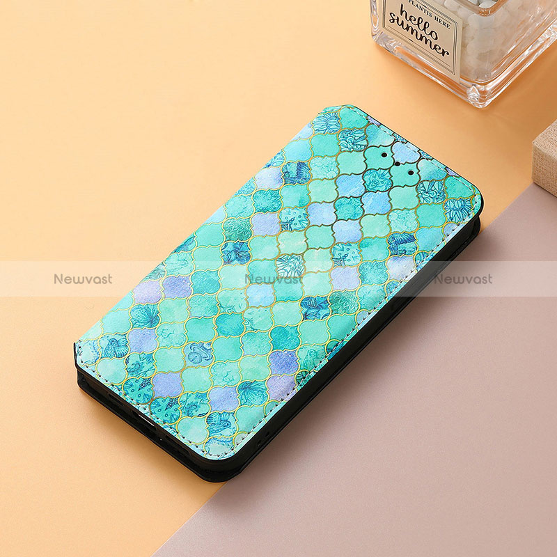 Leather Case Stands Fashionable Pattern Flip Cover Holder S06D for Huawei Honor X7