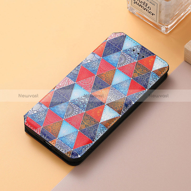 Leather Case Stands Fashionable Pattern Flip Cover Holder S06D for Huawei Honor X7