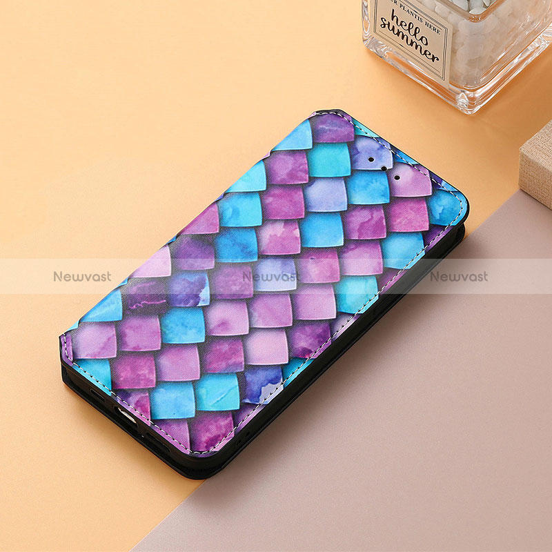 Leather Case Stands Fashionable Pattern Flip Cover Holder S06D for Huawei Nova 10 Pro