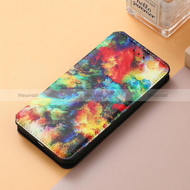 Leather Case Stands Fashionable Pattern Flip Cover Holder S06D for Huawei Nova 10 SE Mixed