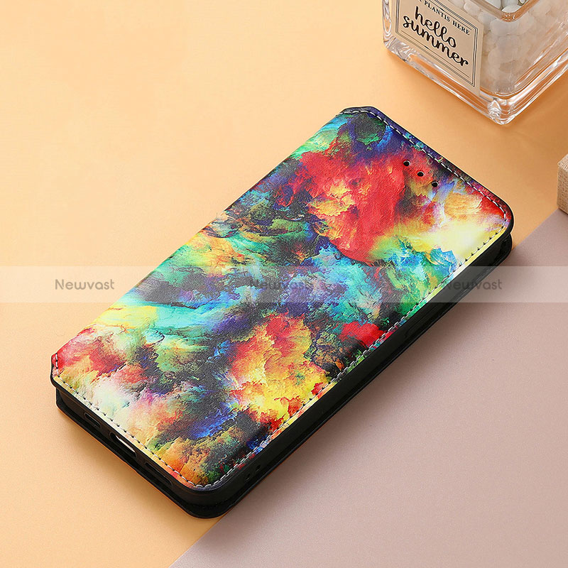 Leather Case Stands Fashionable Pattern Flip Cover Holder S06D for Huawei Nova Y70