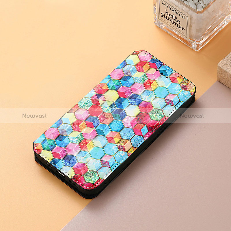 Leather Case Stands Fashionable Pattern Flip Cover Holder S06D for Huawei Nova Y90