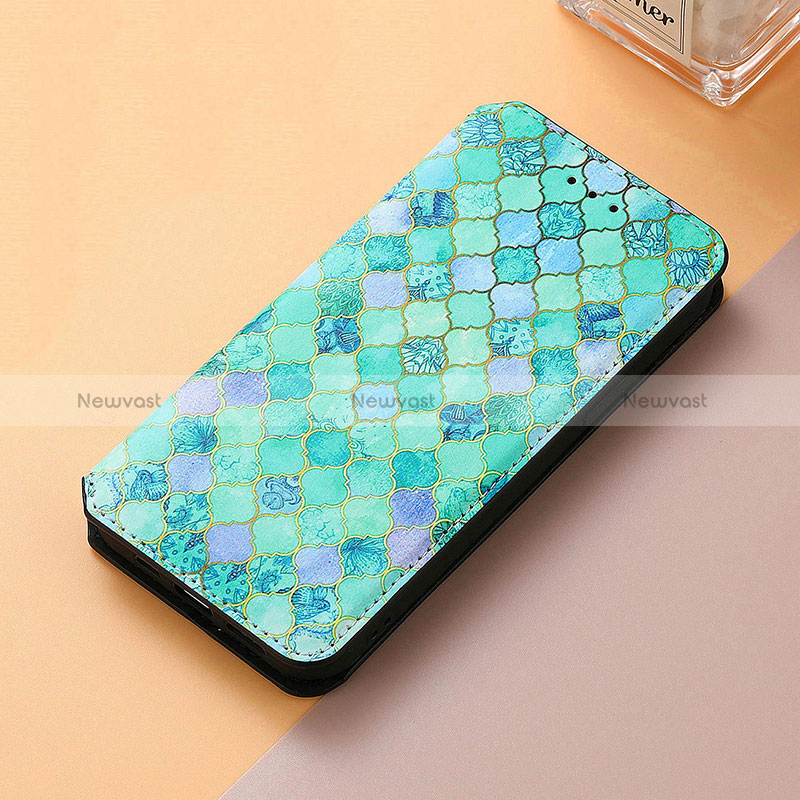 Leather Case Stands Fashionable Pattern Flip Cover Holder S06D for Huawei P Smart Z (2019)