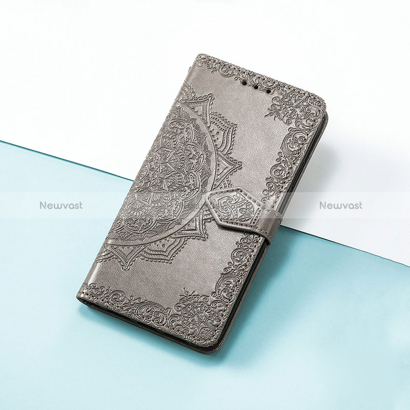 Leather Case Stands Fashionable Pattern Flip Cover Holder S07D for Huawei Enjoy 50 Pro