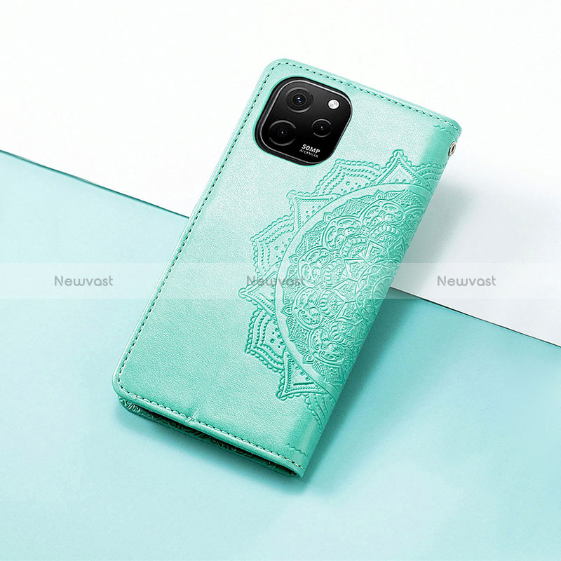 Leather Case Stands Fashionable Pattern Flip Cover Holder S07D for Huawei Enjoy 50z