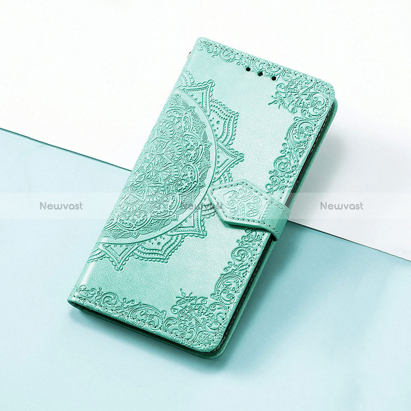 Leather Case Stands Fashionable Pattern Flip Cover Holder S07D for Huawei Honor 50 SE 5G