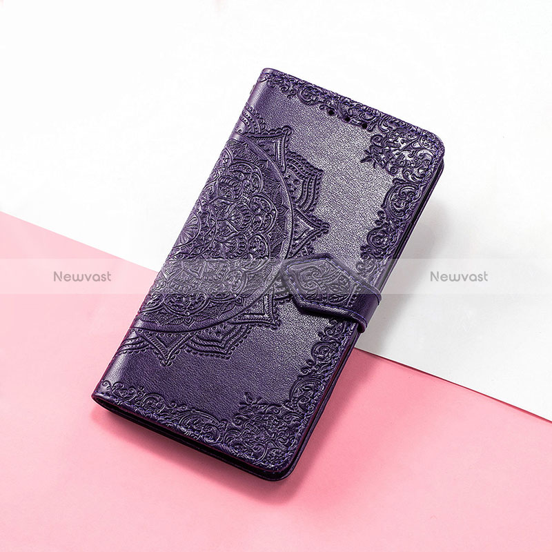 Leather Case Stands Fashionable Pattern Flip Cover Holder S07D for Huawei Honor Magic3 5G