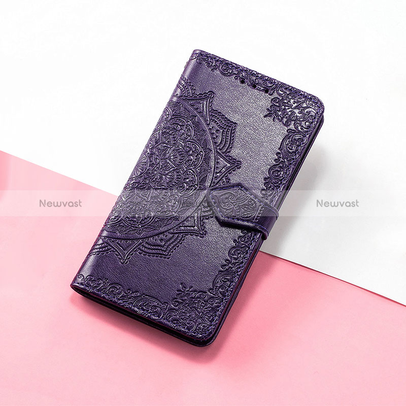 Leather Case Stands Fashionable Pattern Flip Cover Holder S07D for Huawei Honor Magic3 Pro 5G