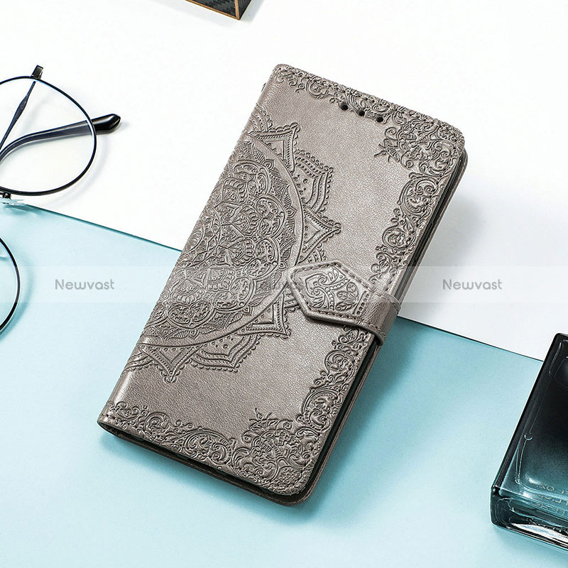 Leather Case Stands Fashionable Pattern Flip Cover Holder S07D for Huawei Honor Magic4 Pro 5G