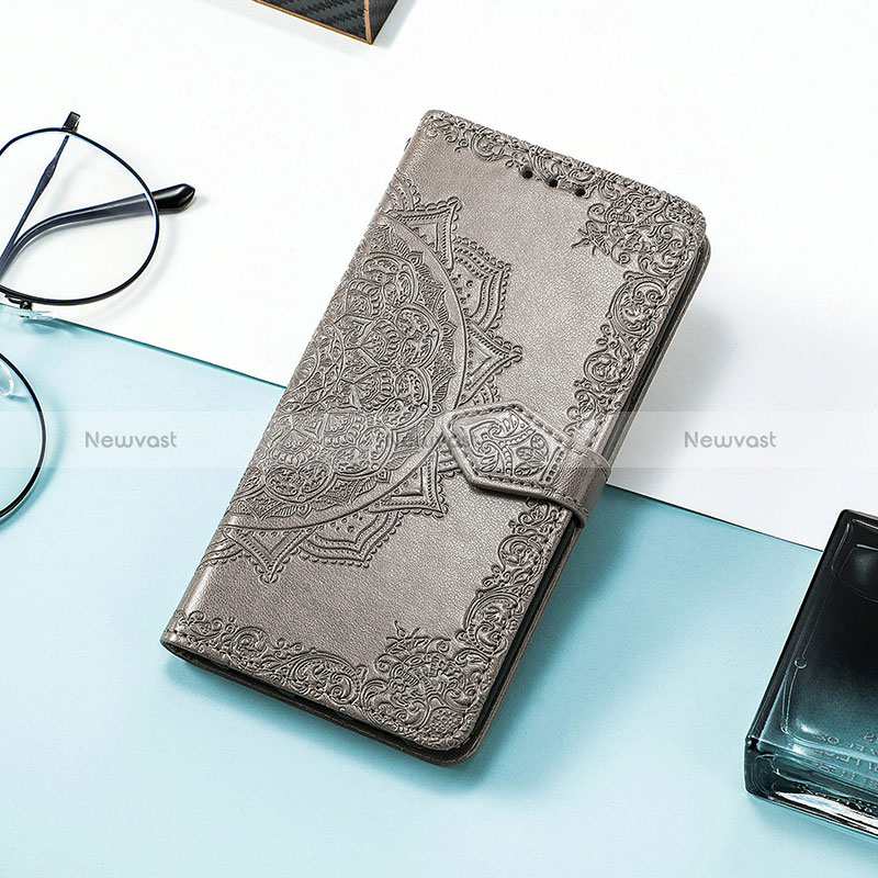 Leather Case Stands Fashionable Pattern Flip Cover Holder S07D for Huawei Honor Magic5 Pro 5G