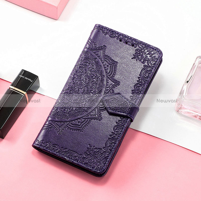 Leather Case Stands Fashionable Pattern Flip Cover Holder S07D for Huawei Honor Magic5 Pro 5G