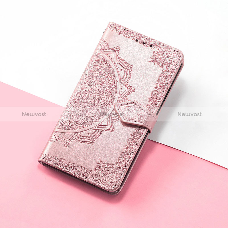 Leather Case Stands Fashionable Pattern Flip Cover Holder S07D for Huawei Honor V40 5G