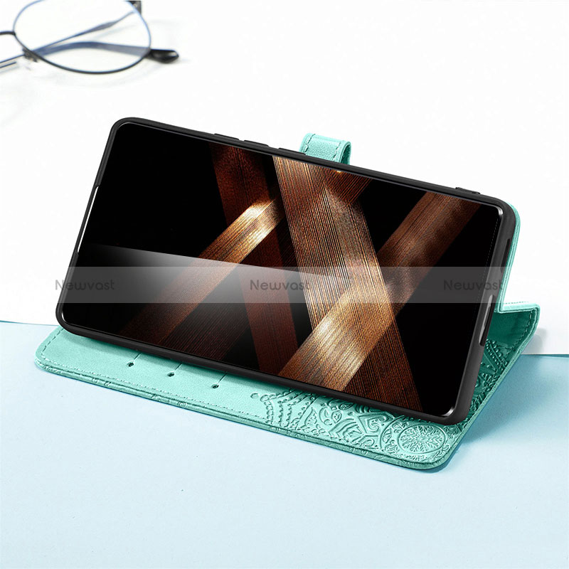 Leather Case Stands Fashionable Pattern Flip Cover Holder S07D for Huawei Honor X7b