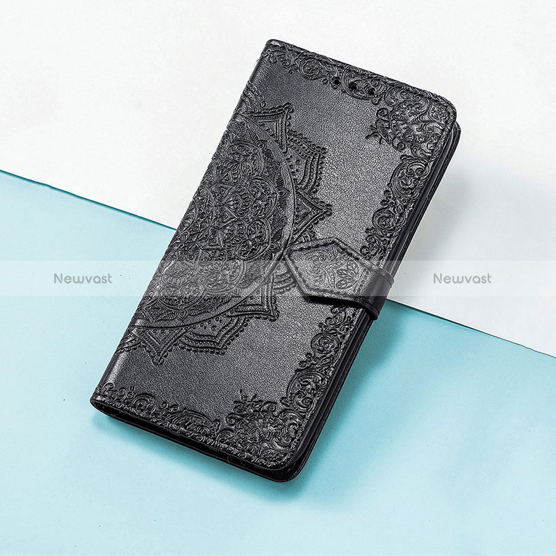 Leather Case Stands Fashionable Pattern Flip Cover Holder S07D for Huawei Honor X9 5G