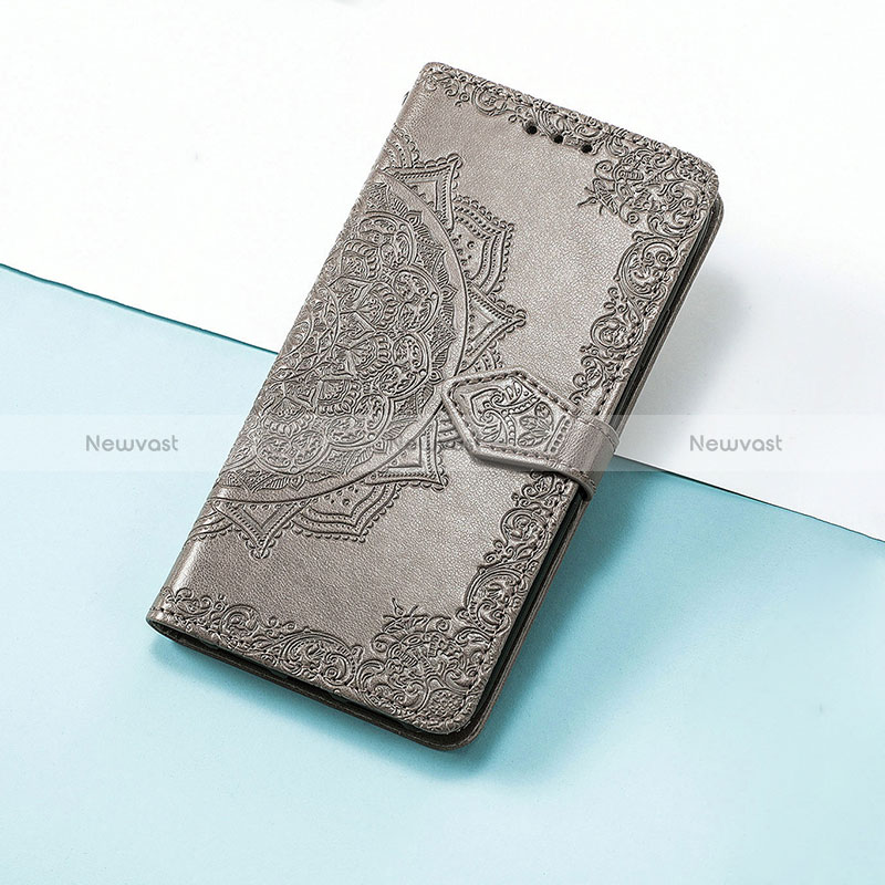 Leather Case Stands Fashionable Pattern Flip Cover Holder S07D for Huawei Honor X9 5G