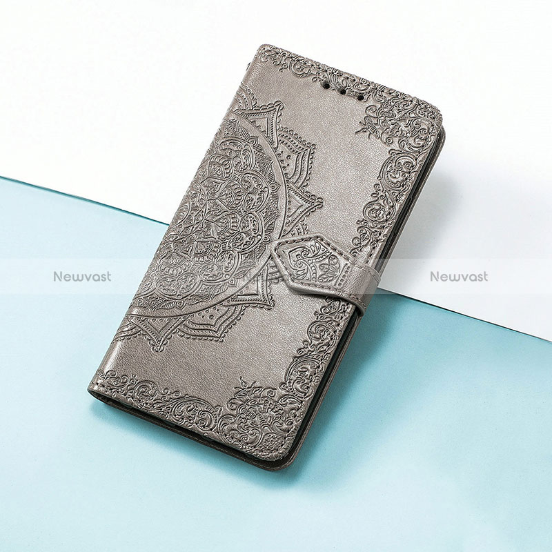 Leather Case Stands Fashionable Pattern Flip Cover Holder S07D for Huawei Nova 10