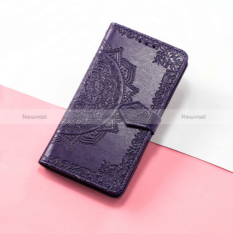 Leather Case Stands Fashionable Pattern Flip Cover Holder S07D for Huawei Nova 10