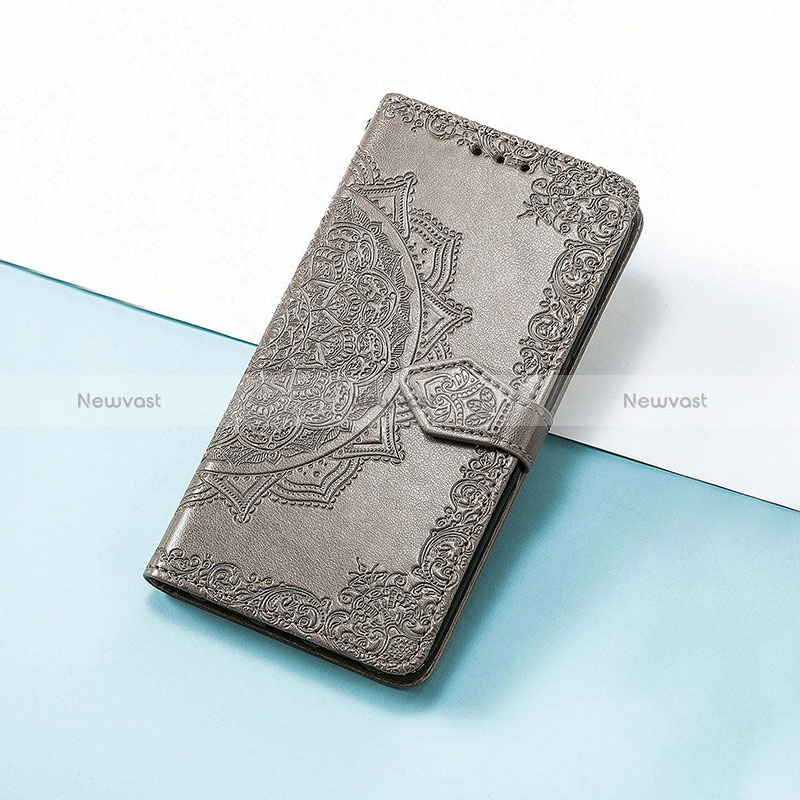 Leather Case Stands Fashionable Pattern Flip Cover Holder S07D for Huawei Nova 10 SE