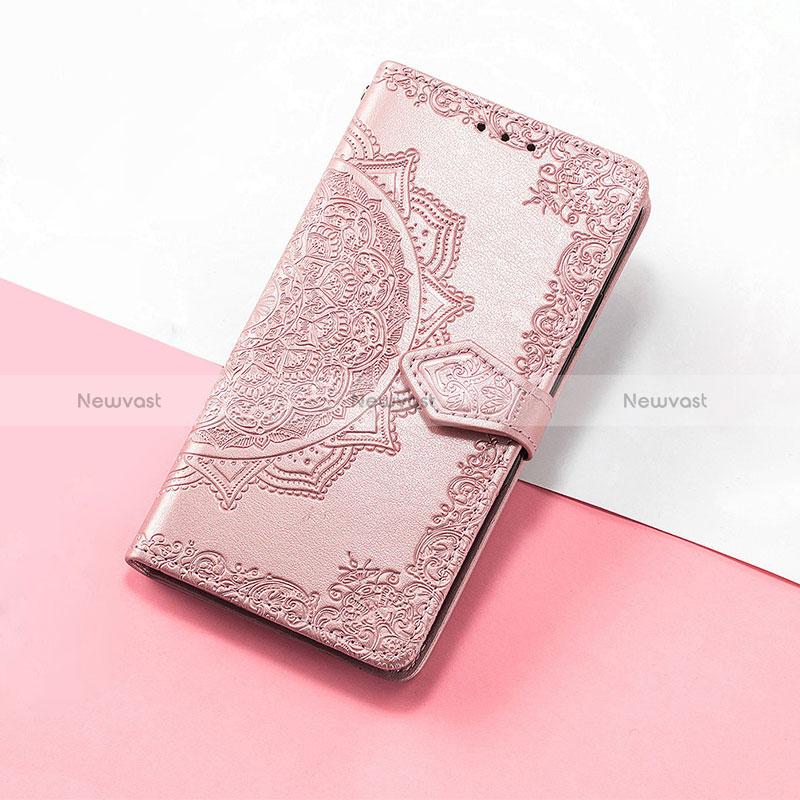 Leather Case Stands Fashionable Pattern Flip Cover Holder S07D for Huawei Nova 10 SE