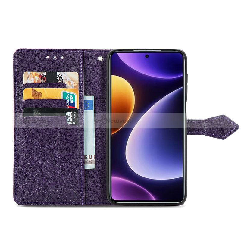 Leather Case Stands Fashionable Pattern Flip Cover Holder S07D for Xiaomi Redmi Note 12 Turbo 5G